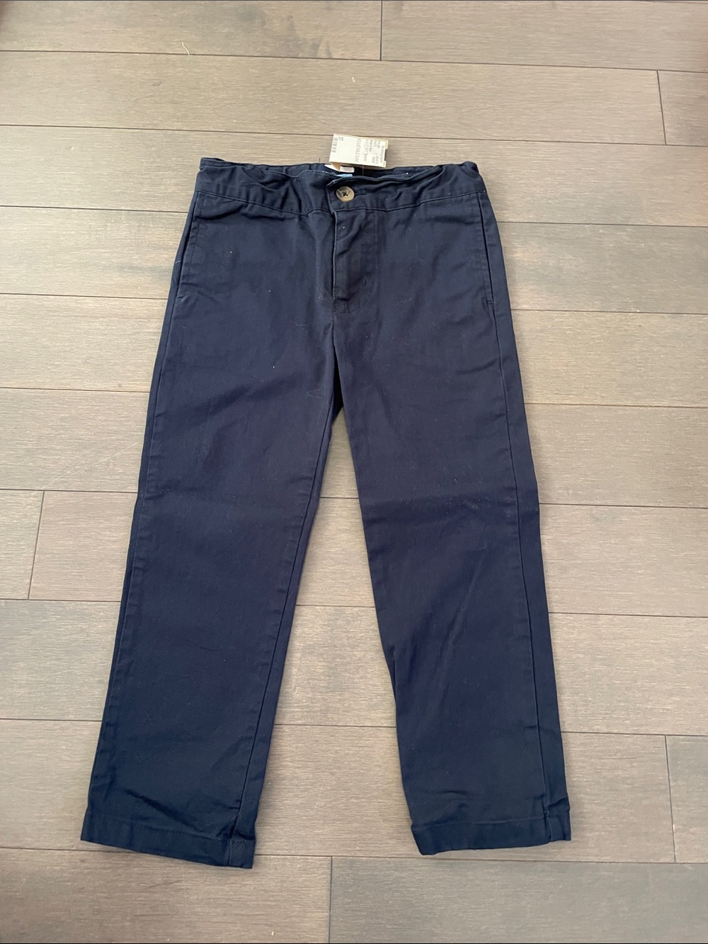 Andy & Evan Navy Straight-Leg Chinos